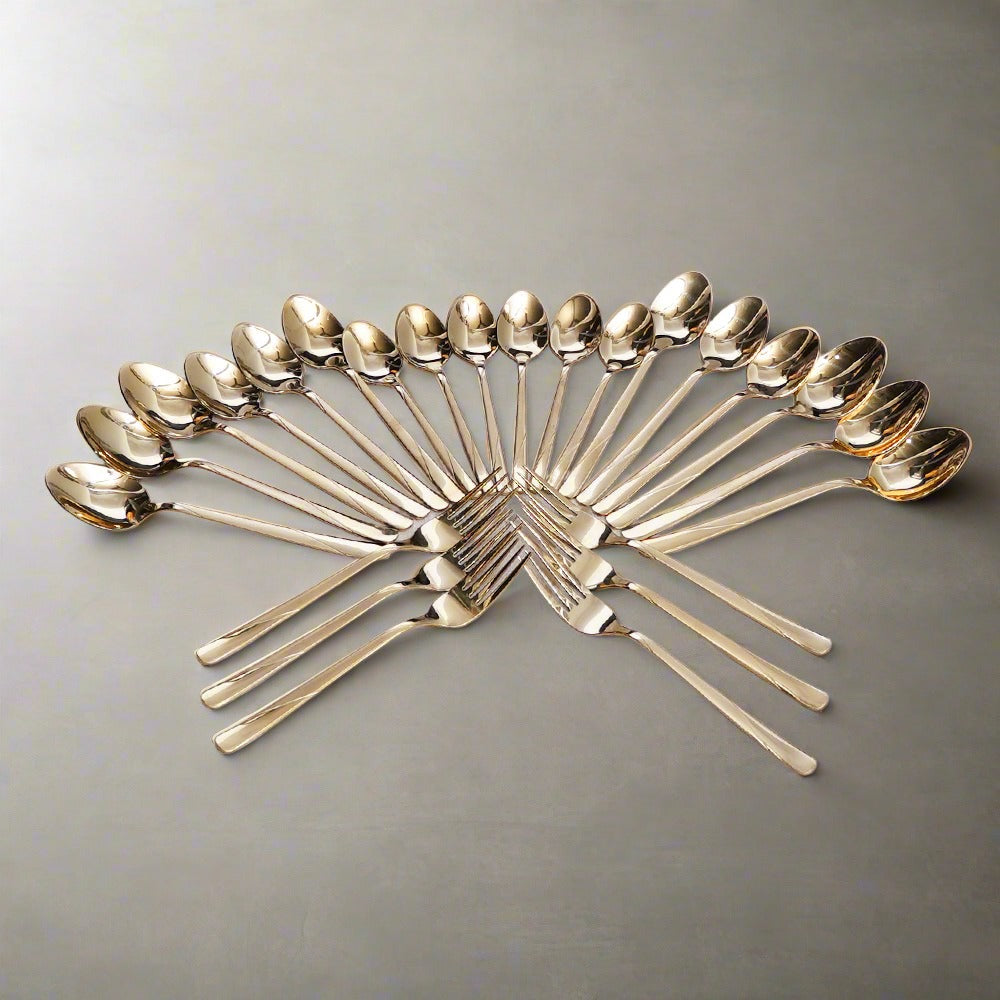 ROCKWARE TRIM 24PCS CUTLERY SET WITH GIFT BOX- GOLDEN PVD COATED